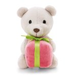Nici Teddybär mit rosa Geschenk Vorderseite | Kuscheltier.Boutique