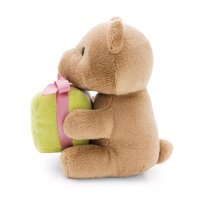 Nici Teddybär mit grünem Geschenk rechte Seite | Kuscheltier.Boutique