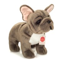 Hermann TEDDY Collection: Französische Bulldogge grau Vorderseite | Kuscheltier.Boutique