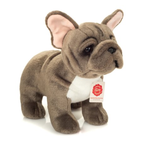 Hermann TEDDY Collection: Französische Bulldogge grau Vorderseite | Kuscheltier.Boutique