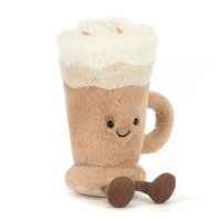 Jellycat Amuseables Latte Vorderseite Kaffeeglas | Kuscheltier.Boutique