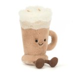 Jellycat Amuseables Latte Vorderseite Kaffeeglas | Kuscheltier.Boutique