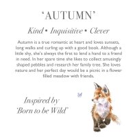 Wrendale Designs Anhänger Fuchs Autumn Fox Charaktertext | Kuscheltier.Boutique