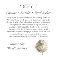 Wrendale Designs Anhänger Schaf Beryl Sheep Charaktertext | Kuscheltier.Boutique