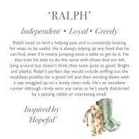 Wrendale Designs Labrador Hund Ralph Charaktertext 