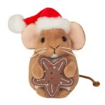 Hermann TEDDY Weihnachtsmaus mit Keks, Vorderseite 
