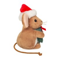 Hermann TEDDY Weihnachtsmaus mit Kranz 
