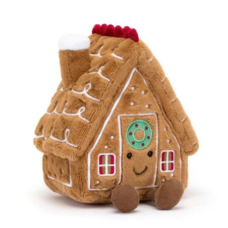 Jellycat Amuseables Gingerbread House Vorderseite Lebkuchenhaus | Kuscheltier.Boutique Jellycat Amuseables Gingerbread House Vorderseite Lebkuchenhaus | Kuscheltier.Boutique