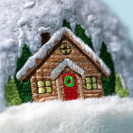 Jellycat Amuseables Snow Globe Detail Stickerei | Kuscheltier.Boutique