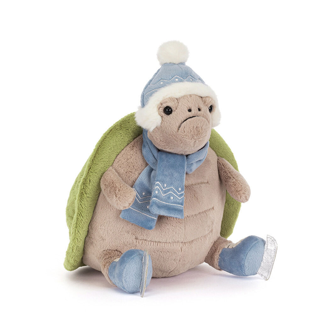 Jellycat Timmy Turtle Skating Vorderseite Schildkröte | Kuscheltier.Boutique