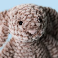 Jellycat Hase Bashful Luxe Bunny Pine Gesicht | Kuscheltier.Boutique