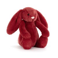 Jellycat Hase Bashful Redcurrant Bunny dunkelrot | Kuscheltier.Boutique