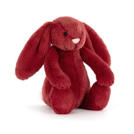 Jellycat Hase Bashful Redcurrant Bunny dunkelrot | Kuscheltier.Boutique