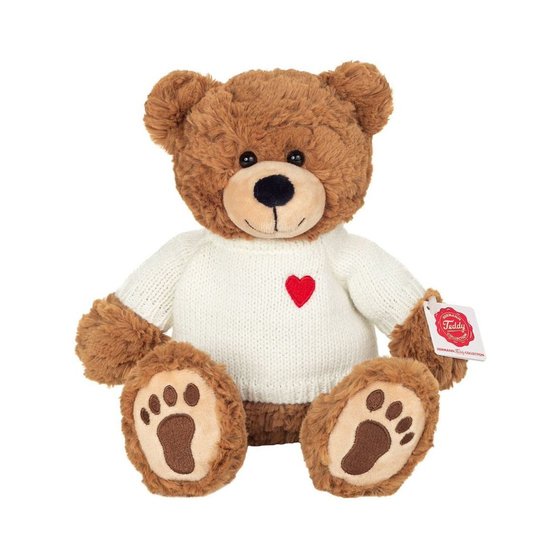 Hermann TEDDY Teddy Bär Percy mit Pullover, Vorderseite 