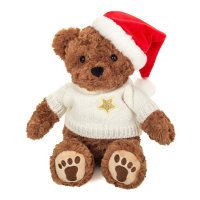 Hermann TEDDY Teddy Weihnachtsbär mit Pullover Vorderseite | Kuscheltier.Boutique
