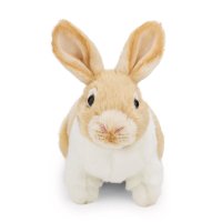 NICI Lifelike Hase braun-weiß sitzend Vorderseite | Kuscheltier.Boutique