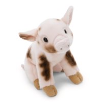 NICI Lifelike Schwein rosa-braun gefleckt | Kuscheltier.Boutique