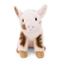 NICI Lifelike Schwein gefleckt sitzend Vorderseite | Kuscheltier.Boutique