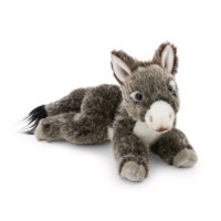 NICI Lifelike Esel grau liegend | Kuscheltier.Boutique