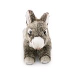NICI Lifelike Esel grau liegend Vorderseite | Kuscheltier.Boutique