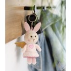 NICI Schutzengel Hase mit Herz Schlüsselanhänger 