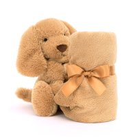Jellycat Hund Bashful Toffee Puppy Vorderseite Schmusetuch | Kuscheltier.Boutique