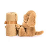 Jellycat Hund Bashful Toffee Puppy Schmusetuch sitzend | Kuscheltier.Boutique