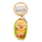 NICI Schlüsselanhänger Sleeping Pets Küken mit Etikett | Kuscheltier.Boutique