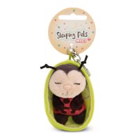NICI Schlüsselanhänger Sleeping Pets Marienkäfer mit Etikett | Kuscheltier.Boutique