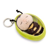 NICI Schlüsselanhänger Sleeping Pets Biene im Nest | Kuscheltier.Boutique