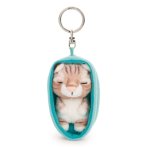 NICI Schlüsselanhänger Sleeping Pets Katze braun Vorderseite | Kuscheltier.Boutique