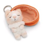 NICI Schlüsselanhänger Sleeping Pets Katze beige getigert | Kuscheltier.Boutique