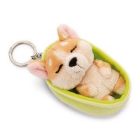 NICI Sleeping Pets Anhänger Welsh Corgi in Körchen | Kuscheltier.Boutique