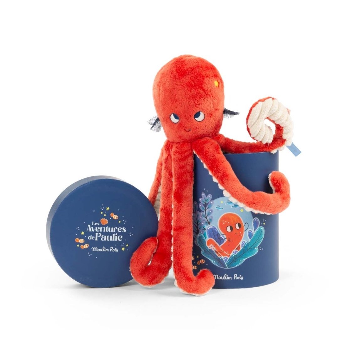 Moulin Roty Krake Paulie mit Dose und Deckel 