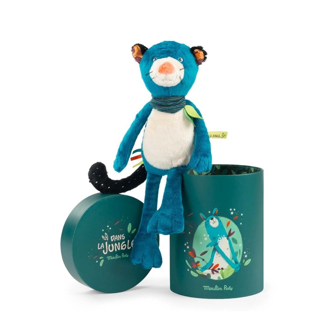 Moulin Roty Panther Zimba mit Dose und Deckel 