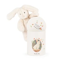 Moulin Roty Kaninchen Louison mit Dose und Deckel 