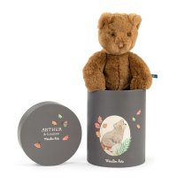 Moulin Roty Teddy Bär Arthur mit Dose und Deckel 