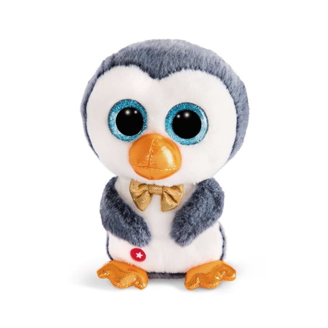 Nici GLUBSCHIS Pinguin Sniffy mit golden glitzernder Schleife