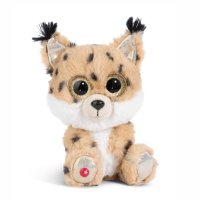 hellbrauner Nici GLUBSCHIS Luchs Lenzo, 15cm groß, von vorne