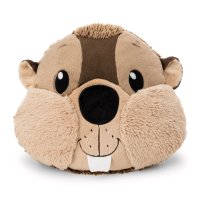NICI Forest Friends Biber Harry Woodsnacker als figürliches Kissen, Vorderseite