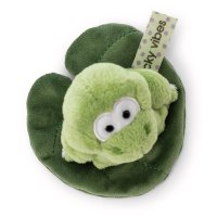 NICI Forest Friends Frosch Fridolin Frog auf Seerosenblatt von oben