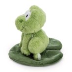 NICI Forest Friends Frosch Fridolin Frog auf Seerosenblatt von der Seite
