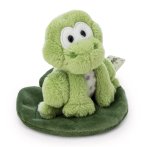 NICI Forest Friends Frosch Fridolin Frog auf Seerosenblatt sitzend