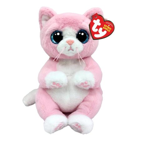 Ty Beanie Bellies Kuscheltier Katze Lillibelle rosa, 15cm groß