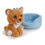 NICI Little Paws Yorkshire Terrier mit hellblauem Körbchen