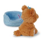 NICI Little Paws Yorkshire Terrier mit hellblauem Körbchen, Rückseite