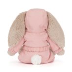 Jellycat Hase Bashful Bunny Snow Suit, Rückseite 