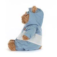 Jellycat Bartholomew Bear Snow Suit, Teddybär von der Seite
