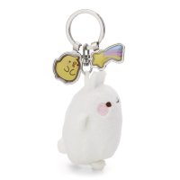 NICI Schlüsselanhänger Molang mit Charms von der Vorderseite