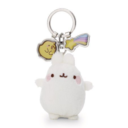 NICI Schlüsselanhänger Molang mit Charms, Vorderseite NICI Schlüsselanhänger Molang mit Charms, Vorderseite